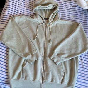 Brandy Melville light green zip up